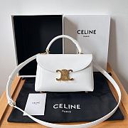 Bagsaaa Celine Teen Nino Bag In Patent Calfskin White - 20.5 X 13 X 8 CM - 1