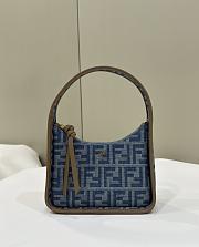 Bagsaaa Fendi Mini Fendessence blue FF denim fabric mini bag - 28x20x7 cm - 1