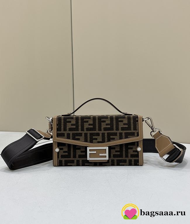 Bagsaaa Fendi Baguette Soft Trunk FF jacquard fabric bag - 21.5x6.5x13 cm - 1