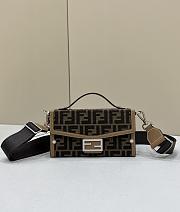 Bagsaaa Fendi Baguette Soft Trunk FF jacquard fabric bag - 21.5x6.5x13 cm - 1