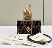 Bagsaaa Fendi FF Diamonds Wallet On Chain bag - 21x5x13 cm - 1