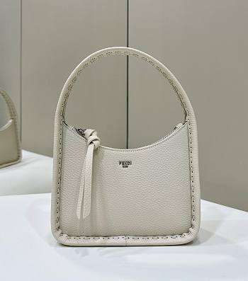 Bagsaaa Fendi Mini Fendessence Small ice white Selleria bag - 28x20.5x7 cm