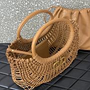 Bagsaaa Valentino Allknots Woven Leather Shopper Dark Beige - 38x34x7 cm - 2