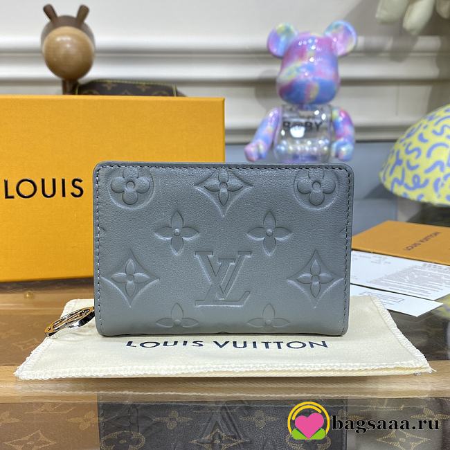 Bagsaaa Louis Vuitton M81599 Lou Coussin Wallet Gray - 11.5 x 8.5 x 2.2 cm - 1