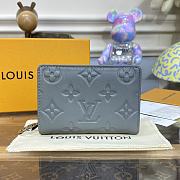 Bagsaaa Louis Vuitton M81599 Lou Coussin Wallet Gray - 11.5 x 8.5 x 2.2 cm - 1