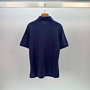 Bagsaaa Fendi Blue piqué polo shirt - 4