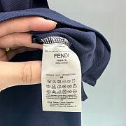 Bagsaaa Fendi Blue piqué polo shirt - 2