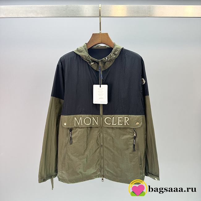 Bagsaaa Moncler Joly Hooded Jacket Black & Green - 1