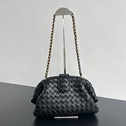 Bagsaaa Bottega Veneta Teen Lauren 1980 With Chain Black - 31.5*16*11cm - 1