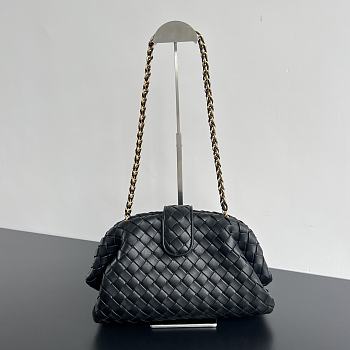 Bagsaaa Bottega Veneta Teen Lauren 1980 With Chain Black - 31.5*16*11cm