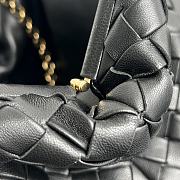 Bagsaaa Bottega Veneta Teen Lauren 1980 With Chain Black - 31.5*16*11cm - 3