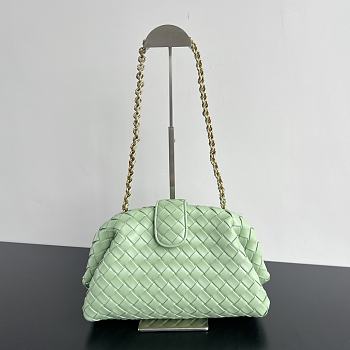 Bagsaaa Bottega Veneta Teen Lauren 1980 With Chain Fresh Mint - 31.5*16*11cm