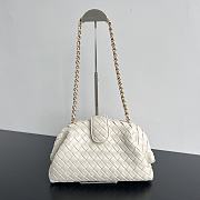 Bagsaaa Bottega Veneta Teen Lauren 1980 With Chain White - 31.5*16*11cm - 1