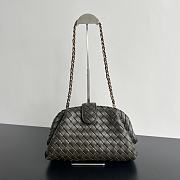 Bagsaaa Bottega Veneta Teen Lauren 1980 With Chain Kaki - 31.5*16*11cm - 1