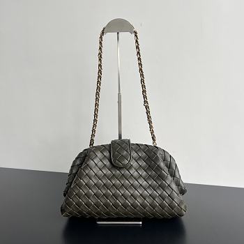 Bagsaaa Bottega Veneta Teen Lauren 1980 With Chain Kaki - 31.5*16*11cm