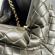 Bagsaaa Bottega Veneta Teen Lauren 1980 With Chain Kaki - 31.5*16*11cm - 4