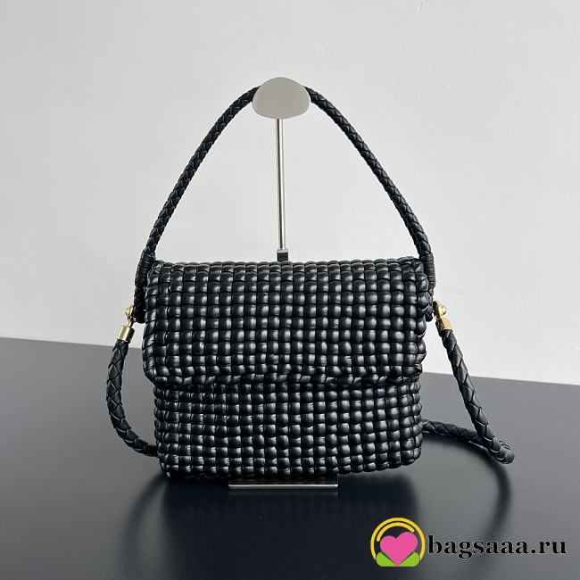 Bagsaaa Bottega Veneta Swing Bag Black - 25x19x6 cm - 1