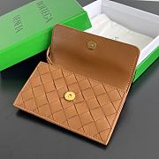 Bagsaaa Bottega Veneta Andiamo Zippered Card Case Brown - 14x8.5x2 cm - 4