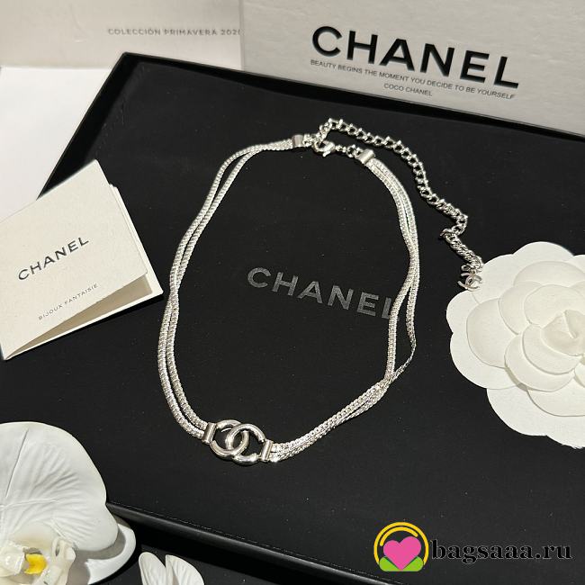 Bagsaaa Chanel Silver Necklace 01 - 1