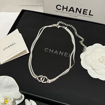 Bagsaaa Chanel Silver Necklace 01