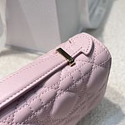 Bagsaaa My Dior Mini Bag Pale Pink Cannage Lambskin - 21 x 11.5 x 4.5 cm - 4