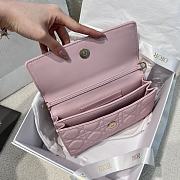 Bagsaaa My Dior Mini Bag Pale Pink Cannage Lambskin - 21 x 11.5 x 4.5 cm - 3