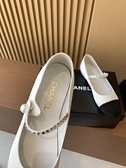 Bagsaaa Chanel Mary Janes G45877 White Strass - 2