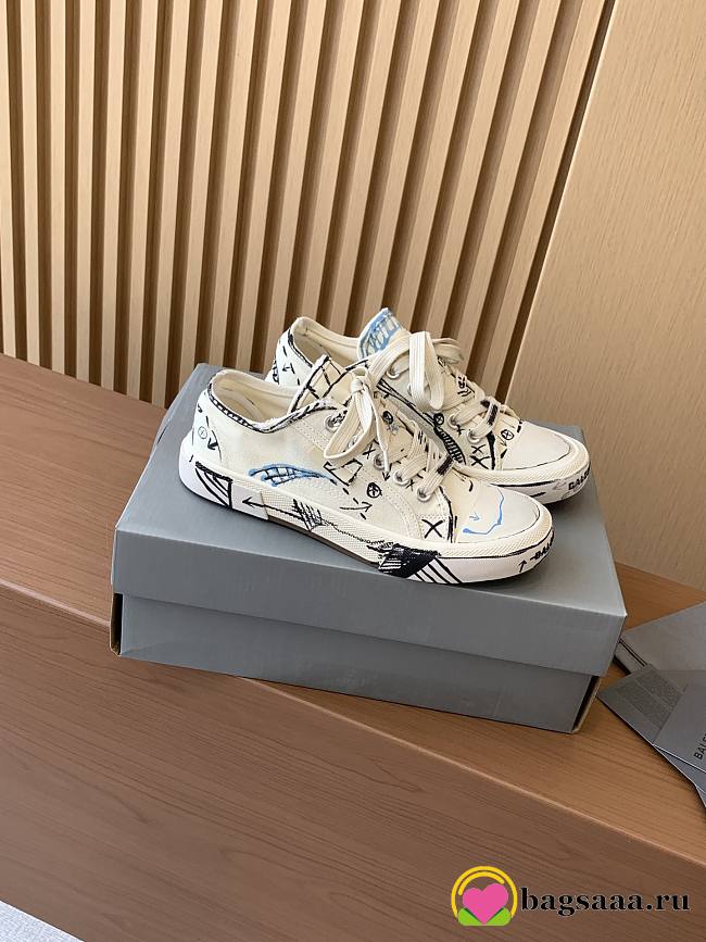 Bagsaaa Balenciaga Canvas Paris Sneakers - 1