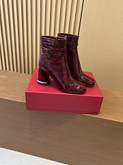 Bagsaaa Roger Vivier Viv' Podium Booties in patent leather red - 1