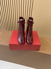 Bagsaaa Roger Vivier Viv' Podium Booties in patent leather red - 2