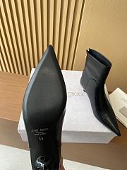 Bagsaaa Jimmy Choo Cycas Black Nappa Leather Ankle Boots - 4