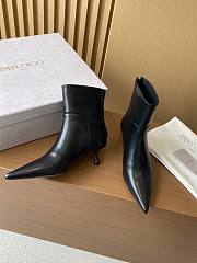 Bagsaaa Jimmy Choo Cycas Black Nappa Leather Ankle Boots - 2