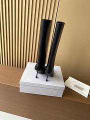 Bagsaaa Jimmy Choo Cycas Black Nappa Leather Knee-High Boots 9.5cm - 4