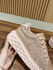 Bagsaaa Jimmy Choo Macaron Crystal Shimmer Suede Trainers - 3