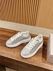 Bagsaaa Jimmy Choo Crystal Shimmer Suede Trainers - 1