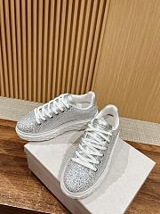 Bagsaaa Jimmy Choo Crystal Shimmer Suede Trainers - 2