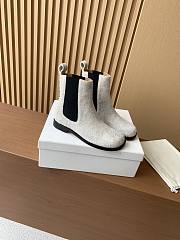 Bagsaaa Loewe Campo Chelsea boot in brushed suede white - 1