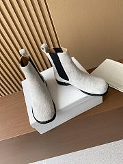 Bagsaaa Loewe Campo Chelsea boot in brushed suede white - 3