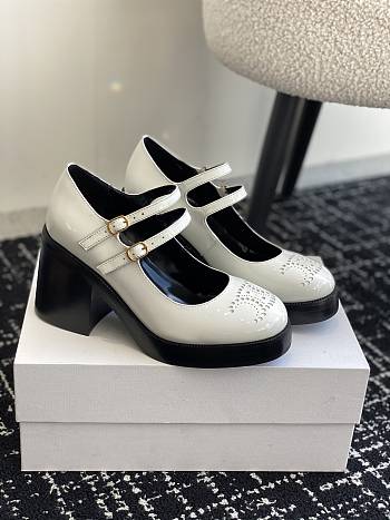 Bagsaaa Celine Tess Babies In Patent Calfskin White & Black