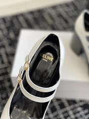 Bagsaaa Celine Tess Babies In Patent Calfskin White & Black - 4