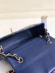 Bagsaaa Chanel Mini Flap Bag Navy Blue Patent & Gold Hardware - 20cm - 4