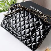 Bagsaaa Chanel Flap Bag Black Patent & Gold Hardware - 25cm - 2