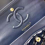 Bagsaaa Chanel Flap Bag Blue Patent & Gold Hardware - 25x15x6cm - 4