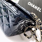 Bagsaaa Chanel Flap Bag Blue Patent & Gold Hardware - 25x15x6cm - 3