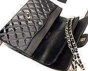 Bagsaaa Chanel Flap Bag Black Patent & Gold Hardware - 30cm - 4