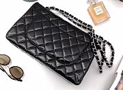 Bagsaaa Chanel Flap Bag Black Patent & Silver Hardware - 30cm - 4