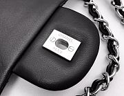 Bagsaaa Chanel Flap Bag Black Patent & Silver Hardware - 30cm - 2