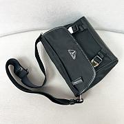 Bagsaaa Prada Re-Nylon and leather shoulder bag black - 20x19x10 cm - 4