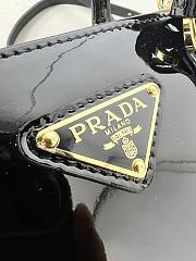 Bagsaaa Prada Galleria patent leather mini bag Black - 20*14.5*9.5 cm - 4