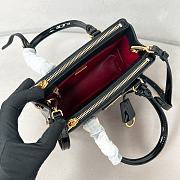 Bagsaaa Prada Galleria patent leather mini bag Black - 20*14.5*9.5 cm - 3